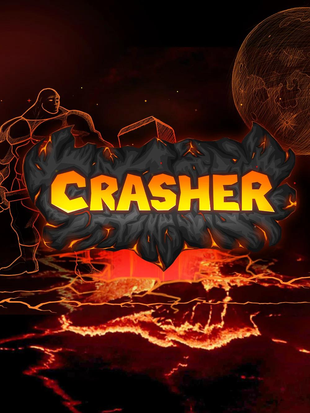 Juego crash con diseño limpio y acentos intensos